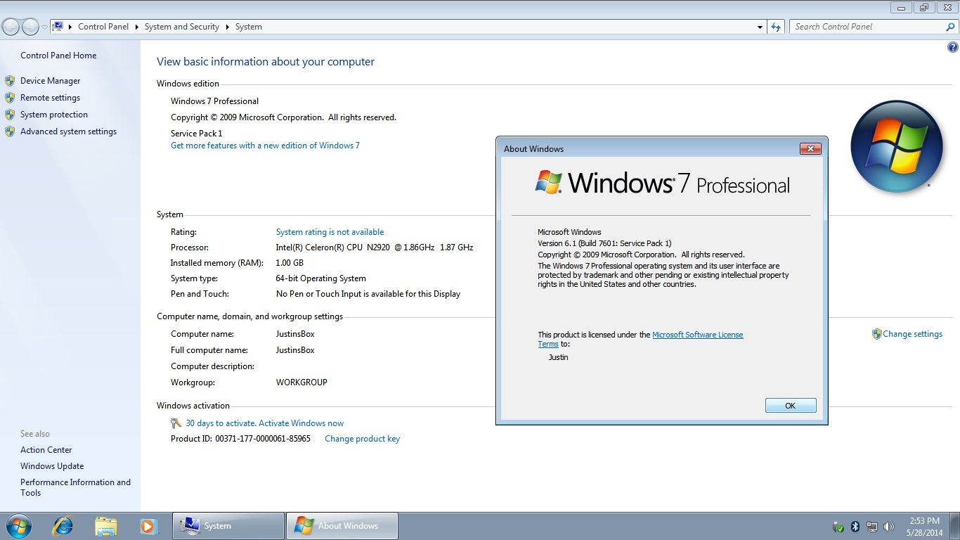 Windows 7 build 7601 activation key download